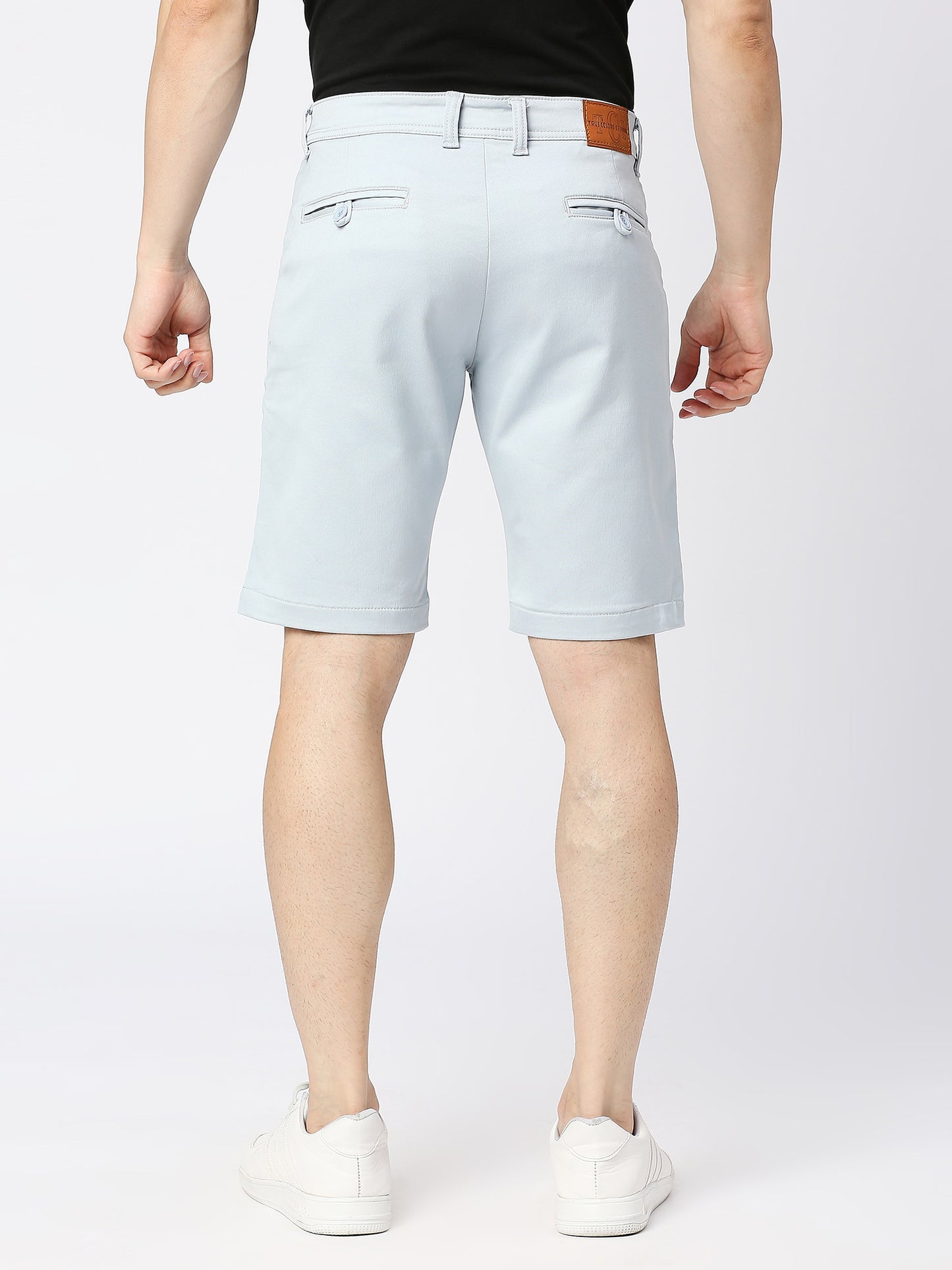 True Colors of India®️ (TCI) Men's Silver Grey Chino Shorts