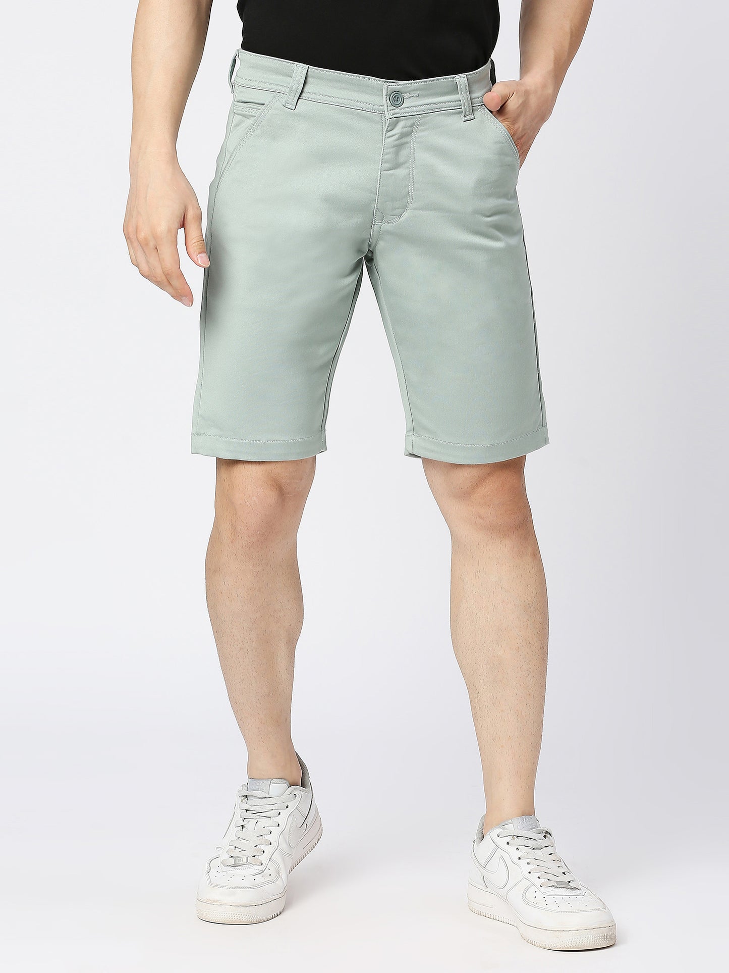 TCI Men's Jade Green Chino Shorts