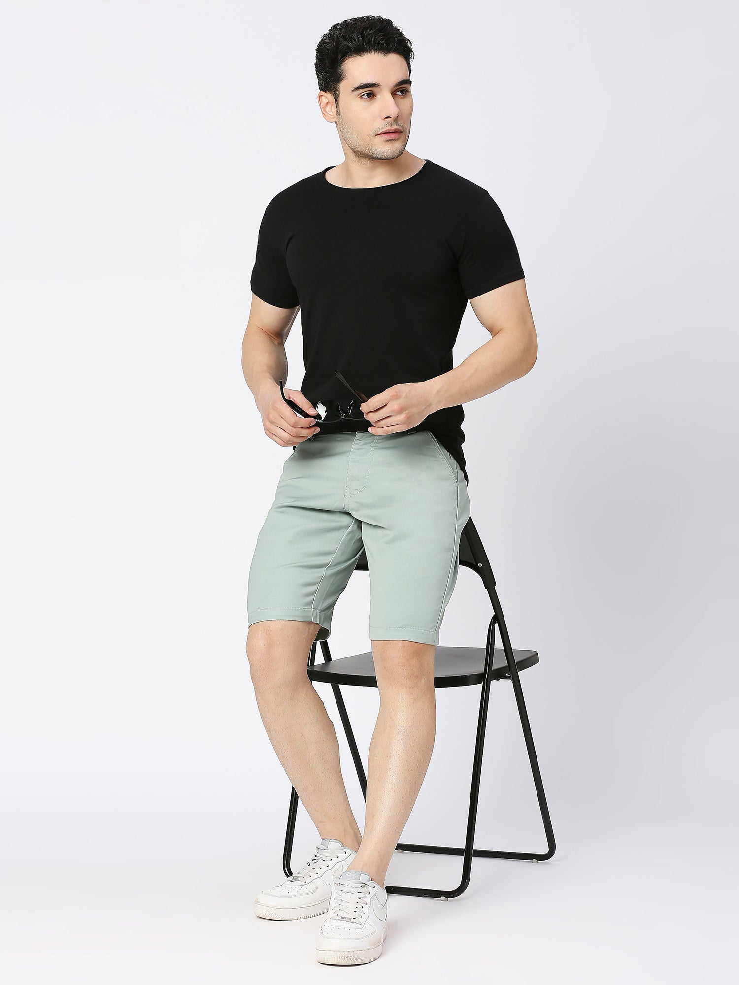 TCI Men's Jade Green Chino Shorts