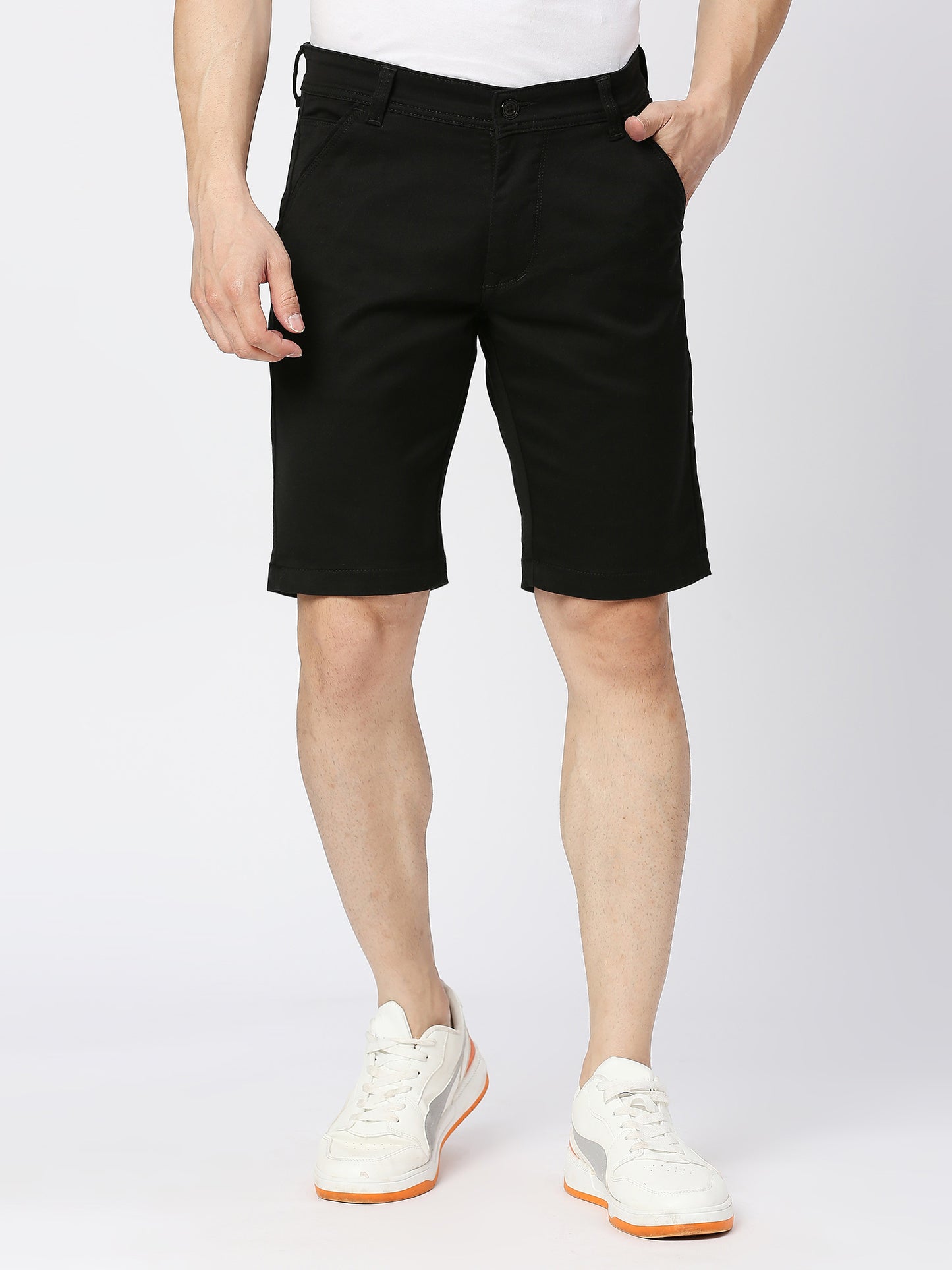 True Colors of India®️ (TCI) Men's Black Chino Shorts