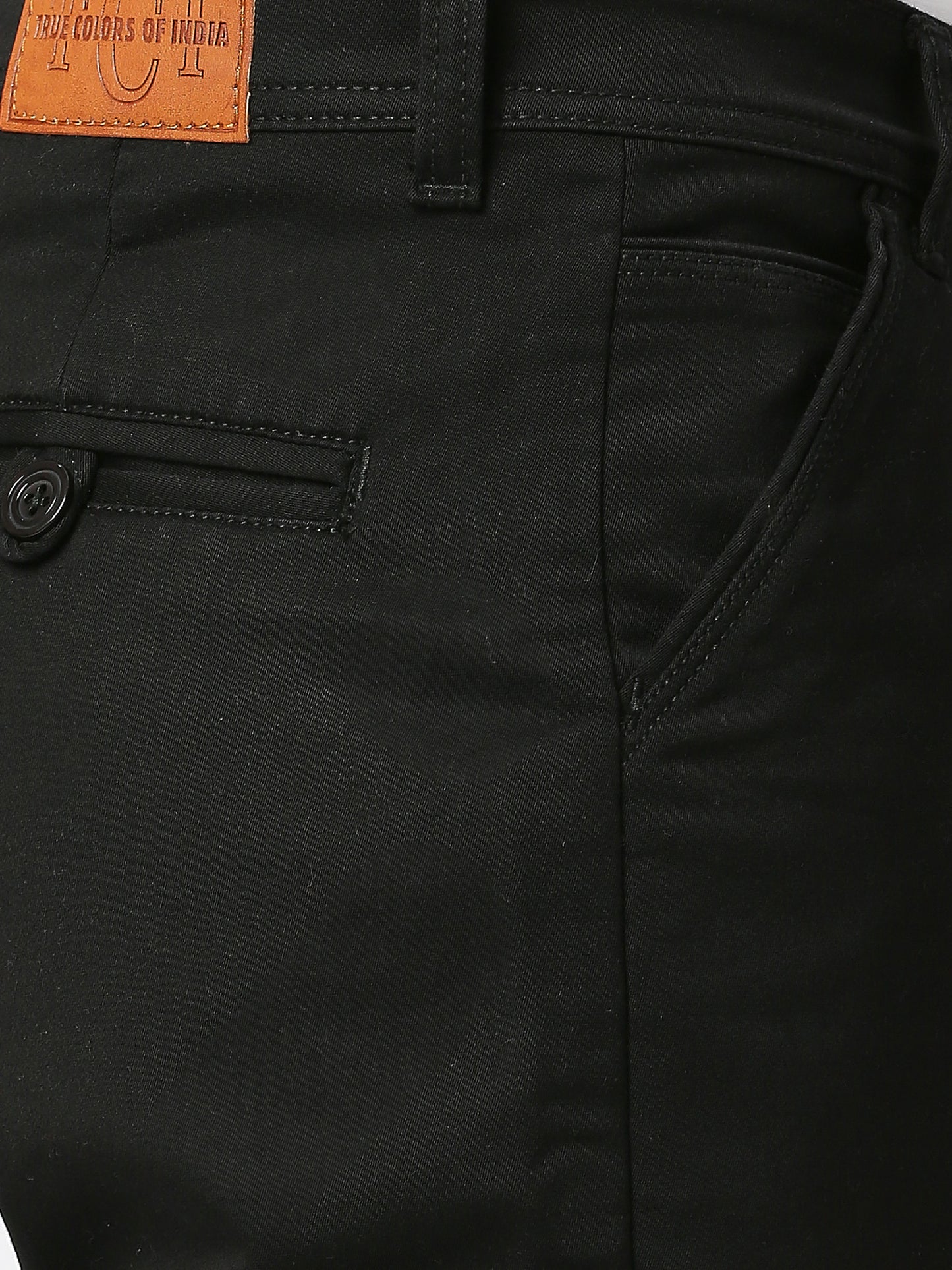 True Colors of India®️ (TCI) Men's Black Chino Shorts