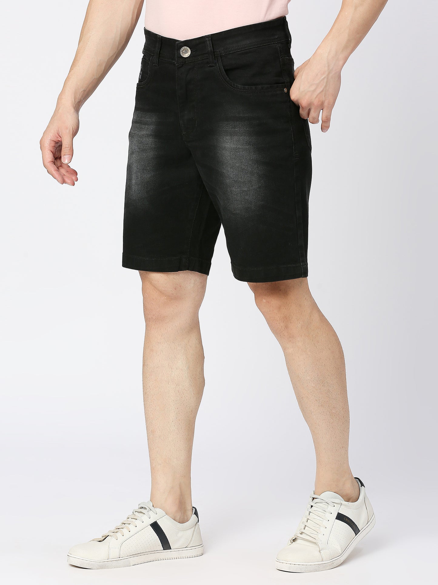 True Colors of India®️ (TCI) Men's Black Chino Shorts