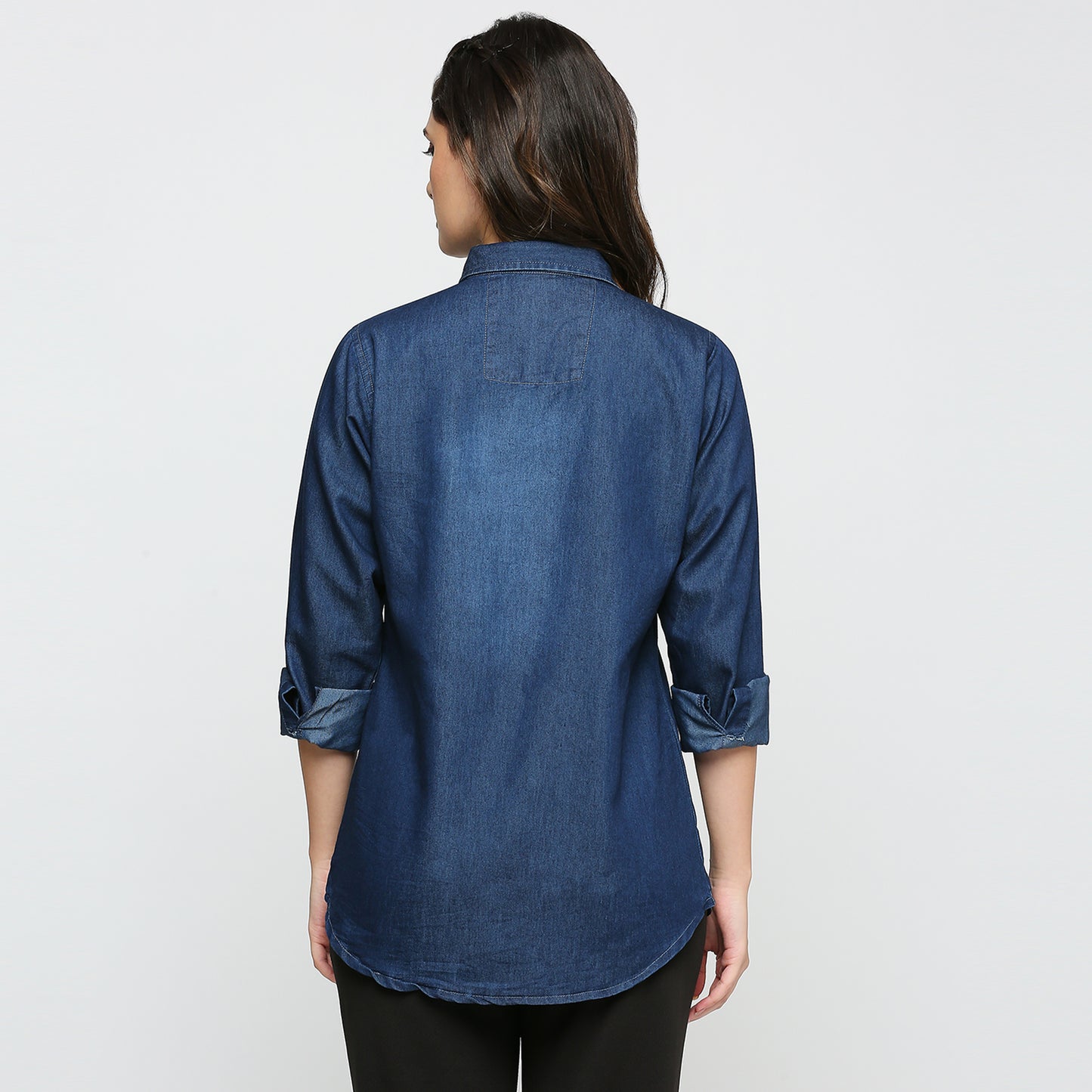 Cefalu®️ Dark Blue Denim shirt for women