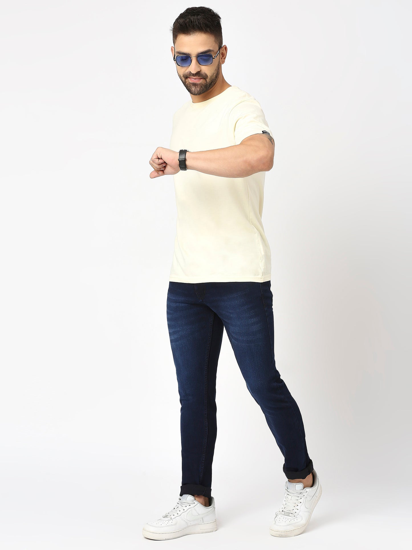 True Colors of India®️ (TCI) Men slim fit Dark blue stretchable jeans pant