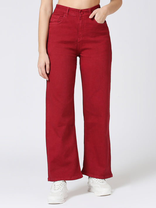 Cefalu High Waist Wide Leg Jeans