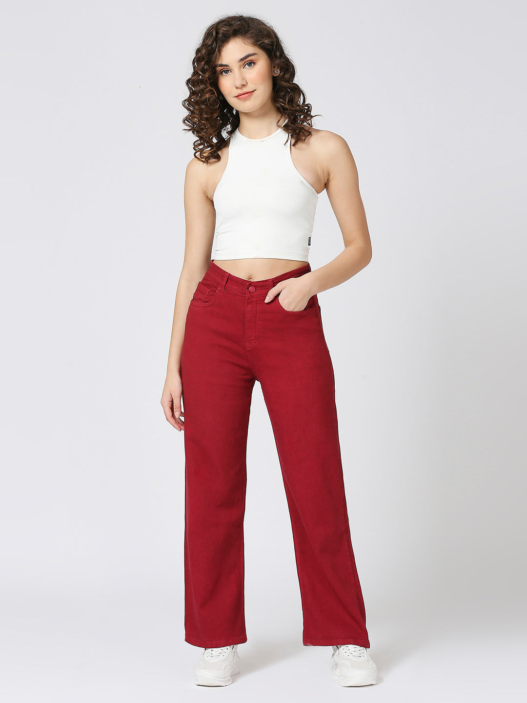 Cefalu®️ Women's High Waist Wide Leg Jeans