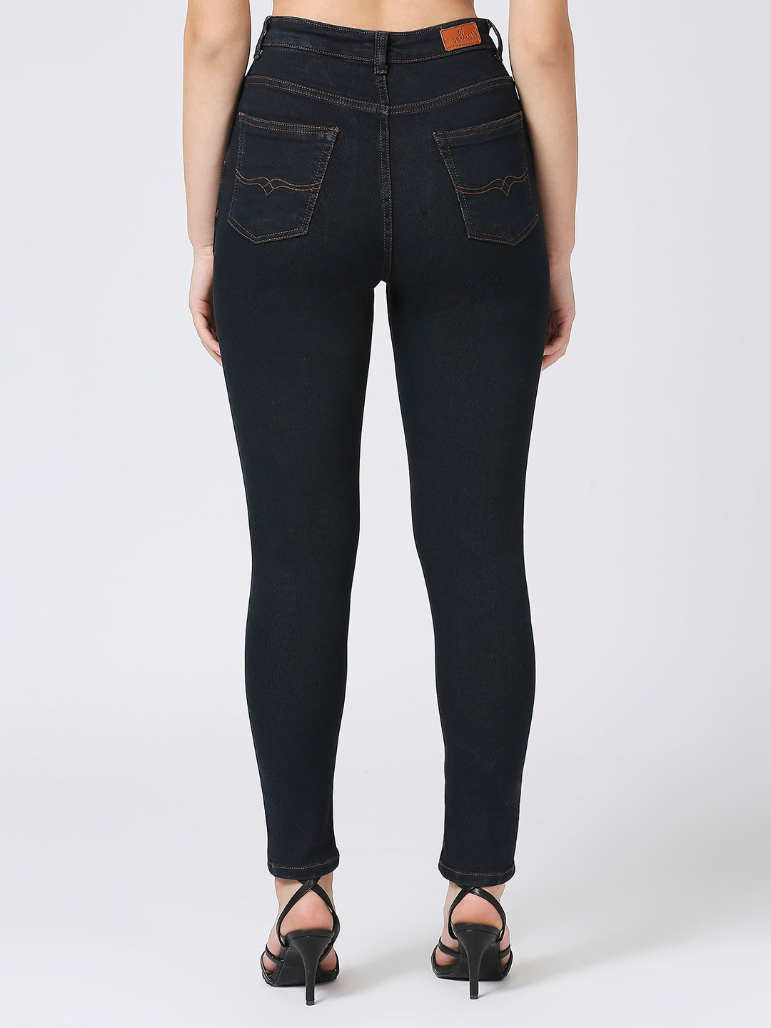 Cefalu High Waisted Stretchable Skinny Fit Jeans For Women