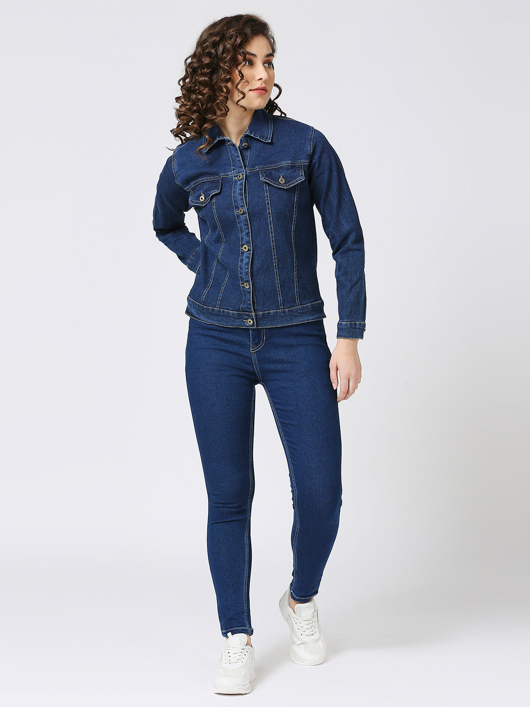 Cefalu®️ Dark Blue Denim Jacket for women