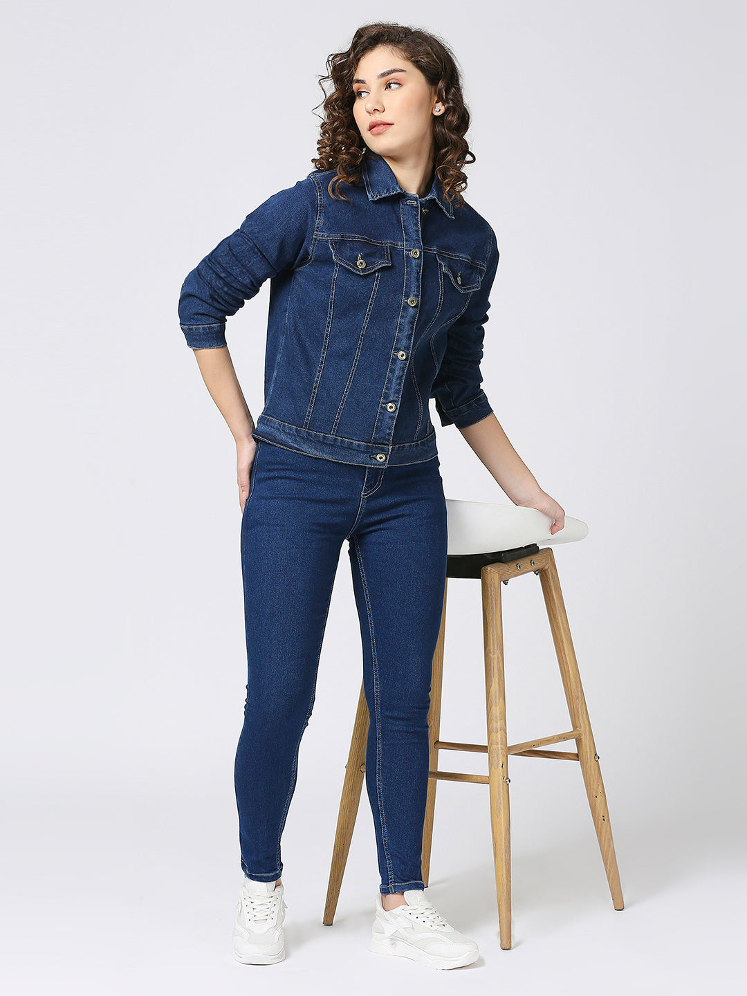 Cefalu®️ Dark Blue Denim Jacket for women