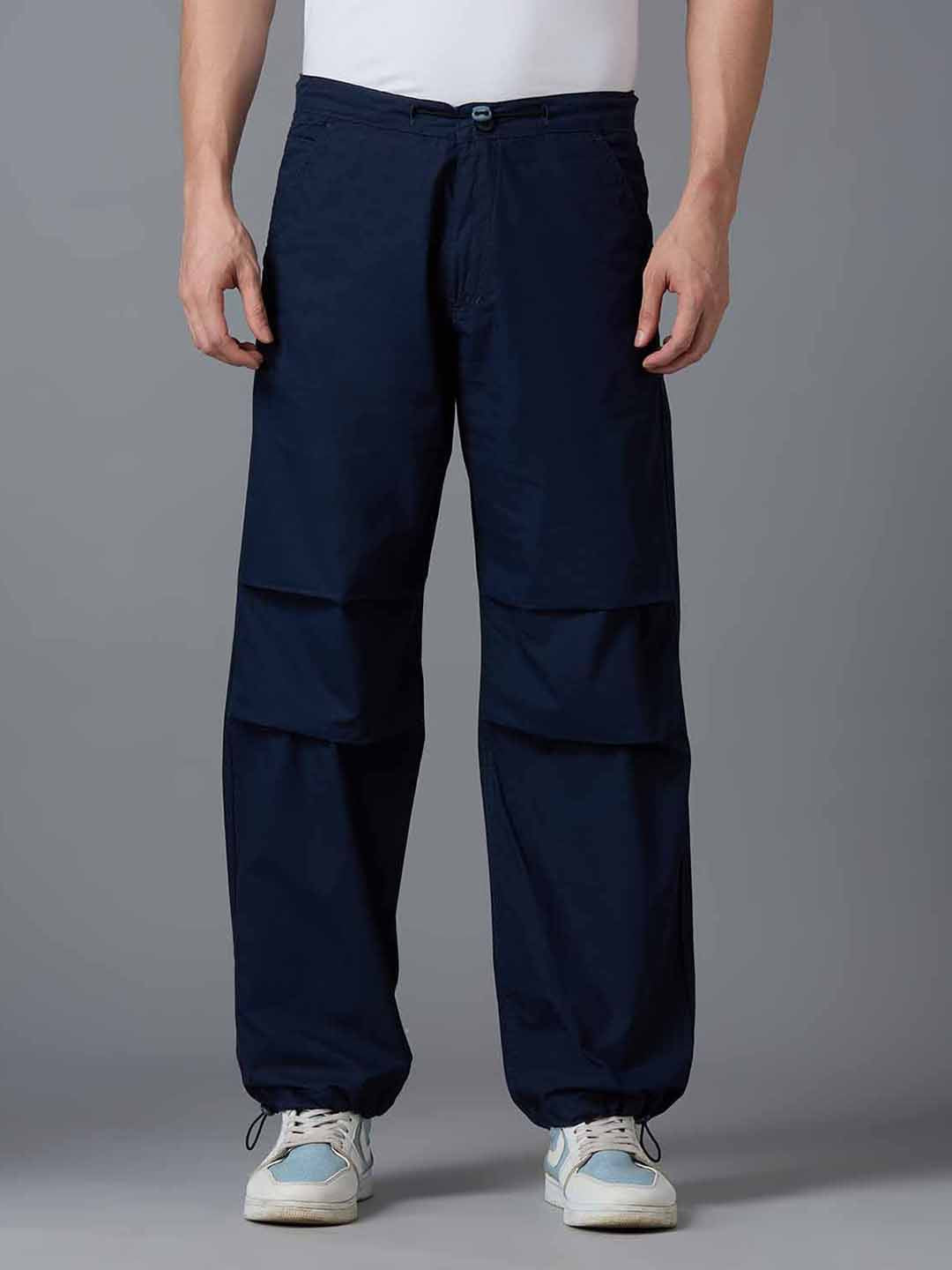 TCI Men Blue Parachute Pants