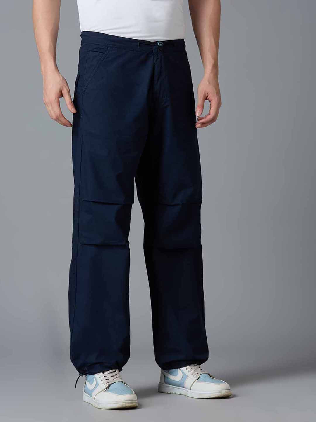 TCI Men Blue Parachute Pants