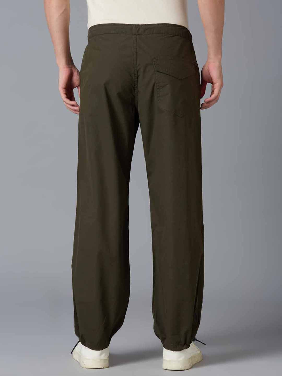 TCI Men Military Green Parachute Pants