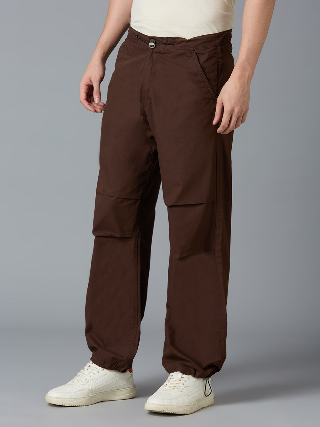 TCI Men Brown Parachute Pants