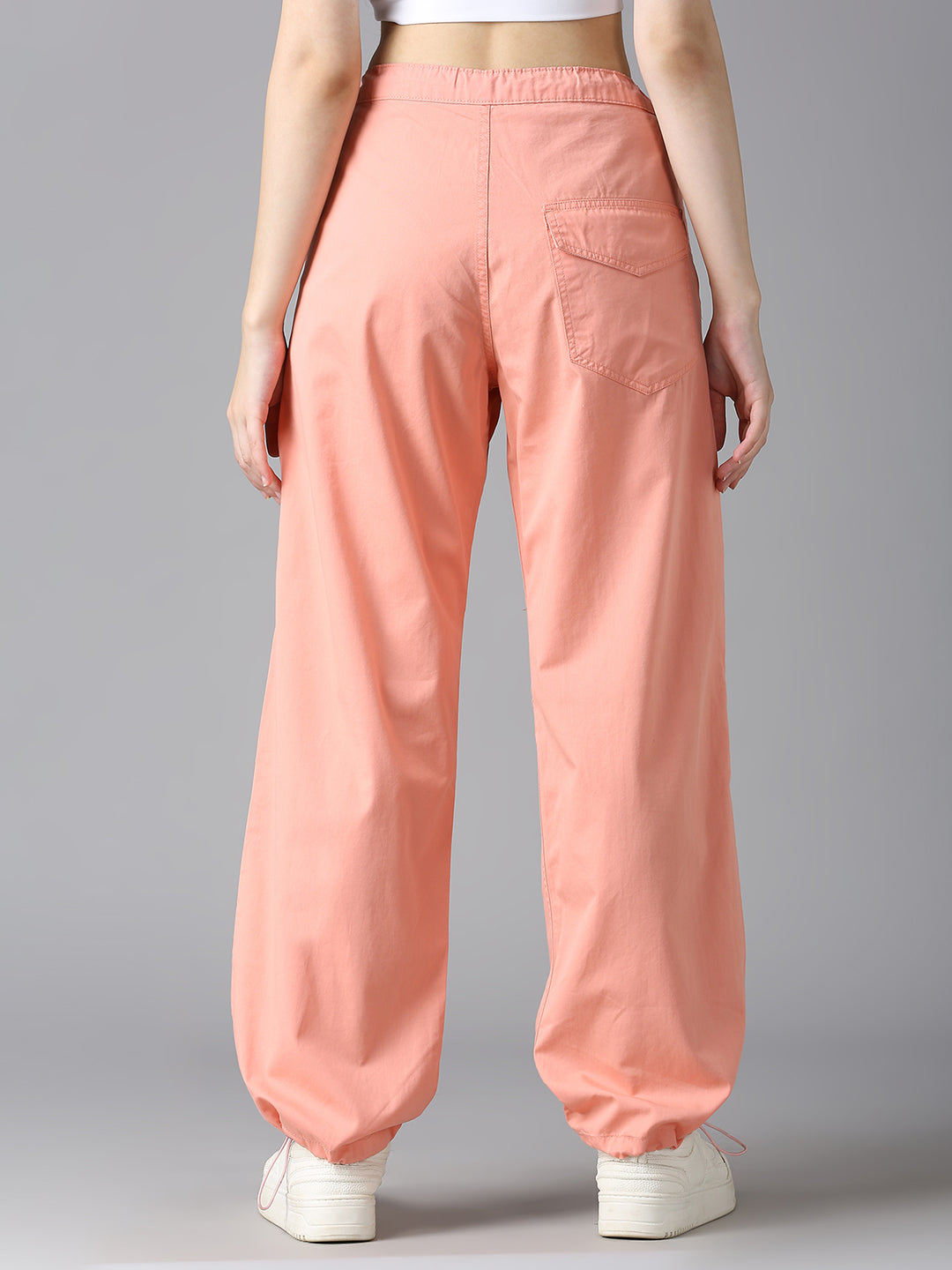 Cefalu Women Peach Parachute Pants