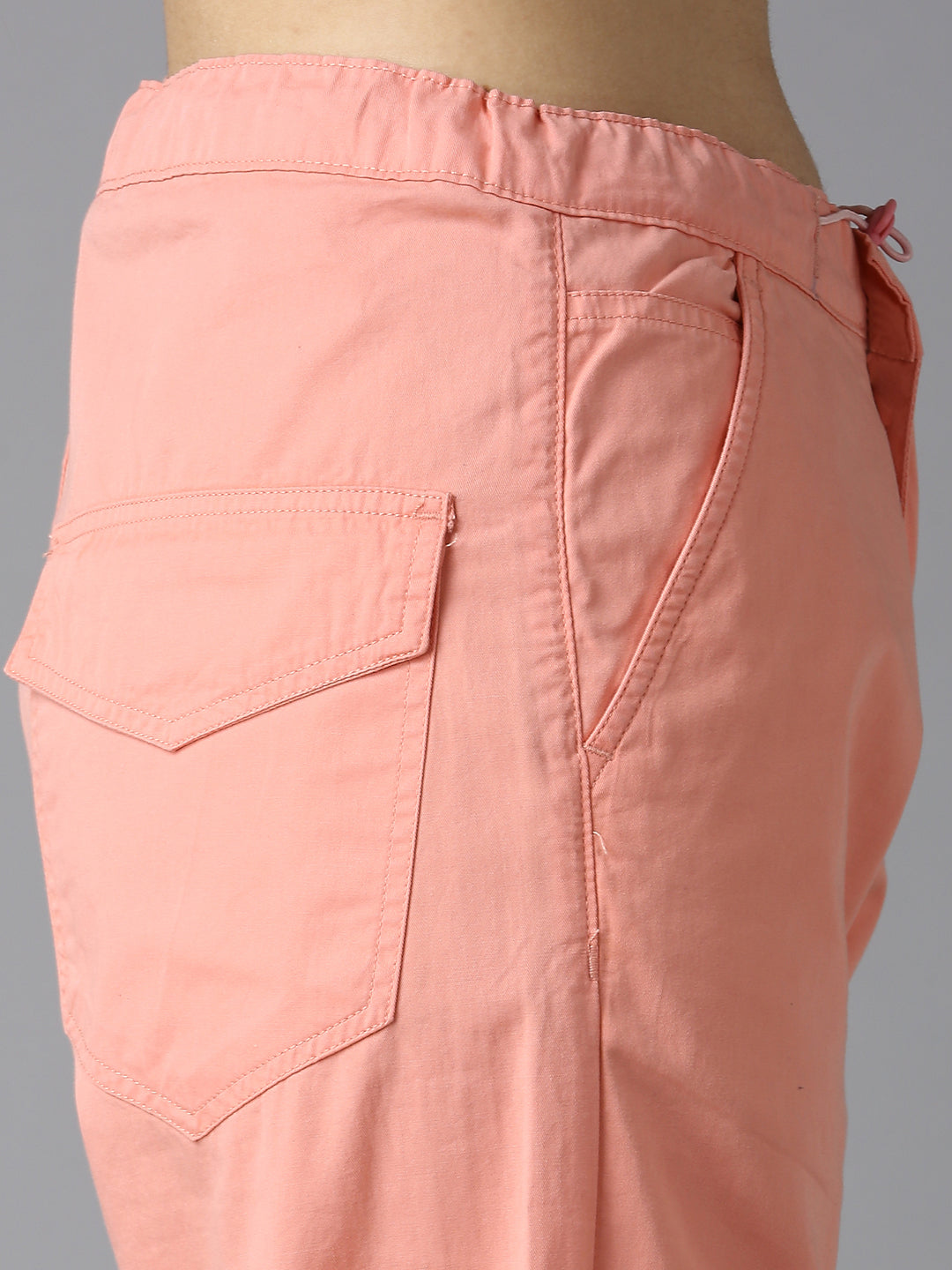 Cefalu Women Peach Parachute Pants