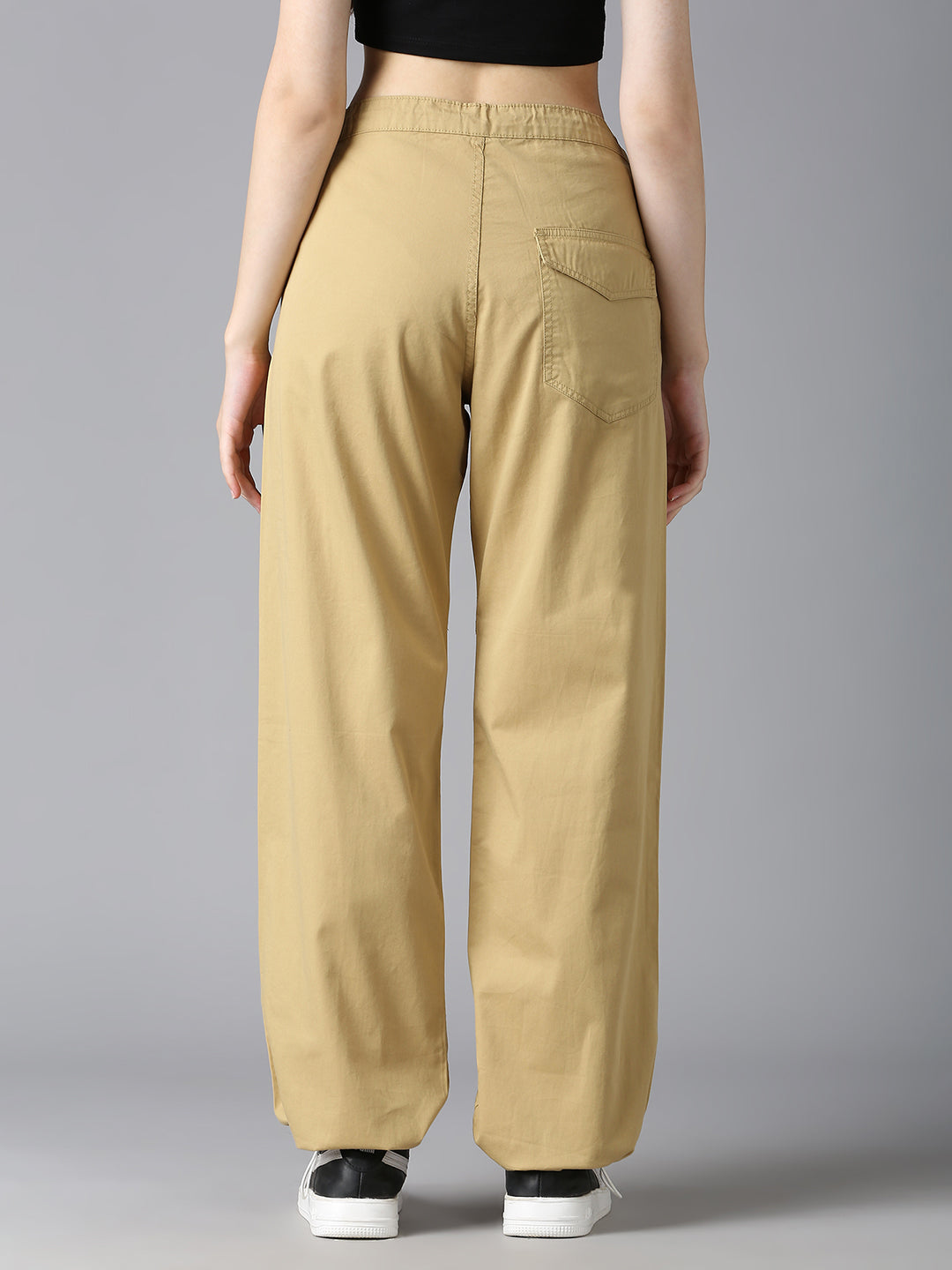 Cefalu Women Khaki Parachute Pants