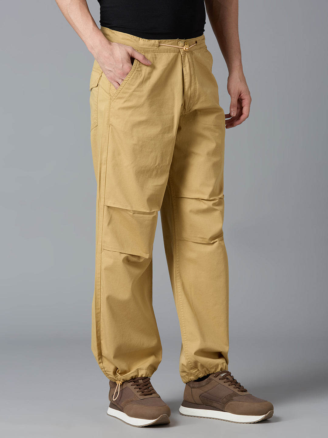 TCI Men Khaki Parachute Pants