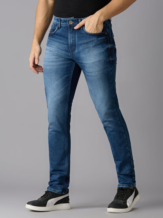 TCI Mens Comet Slim Fit Dark Blue Denim jeans