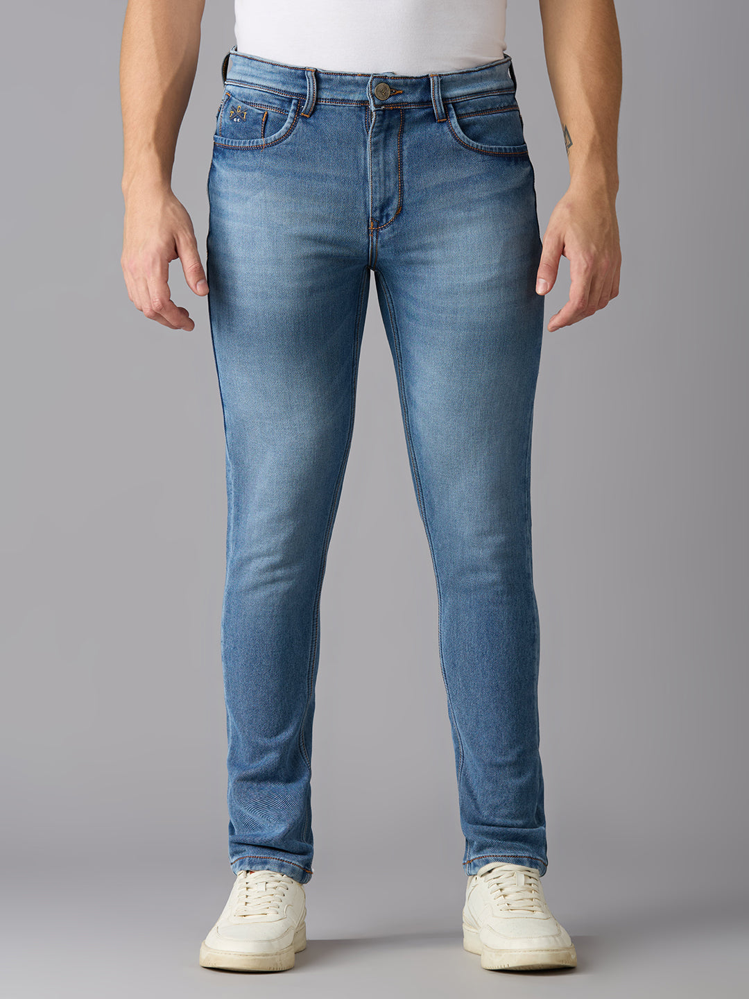 TCI Mens Jupiter Blue Denim Slim Fit jeans - Comfort and Style