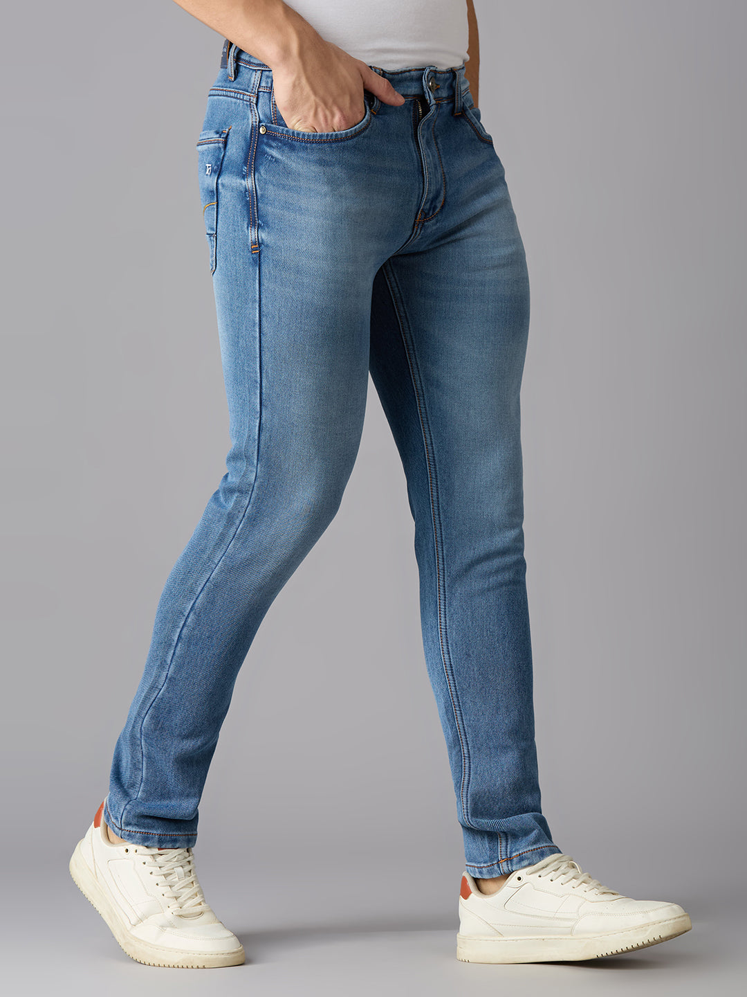 TCI Mens Jupiter Blue Denim Slim Fit jeans - Comfort and Style