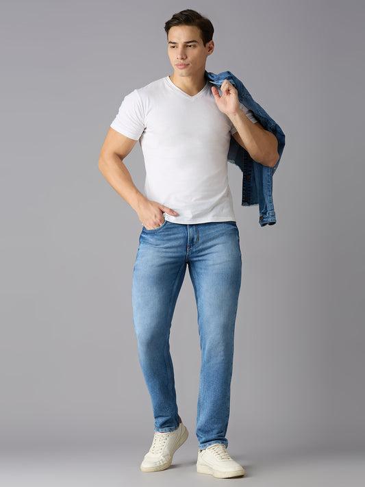 TCI Mens Meteor Blue Denim jeans - Asthetic and Comfortable