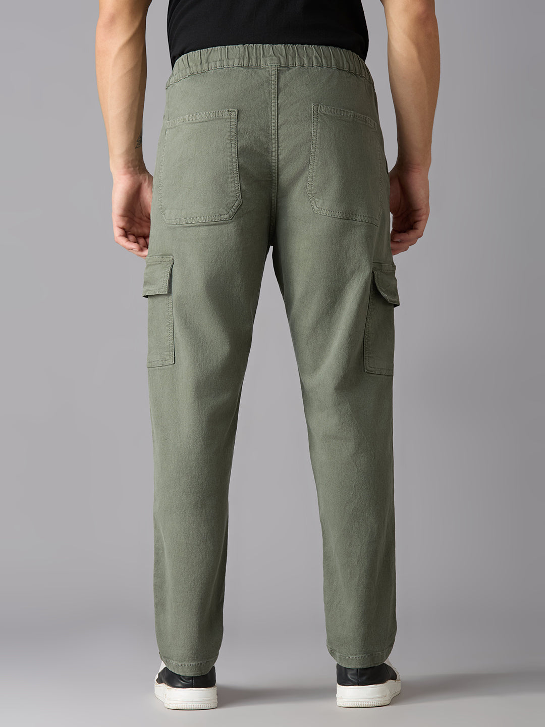 Cefalu Men Olive Cargo Pants