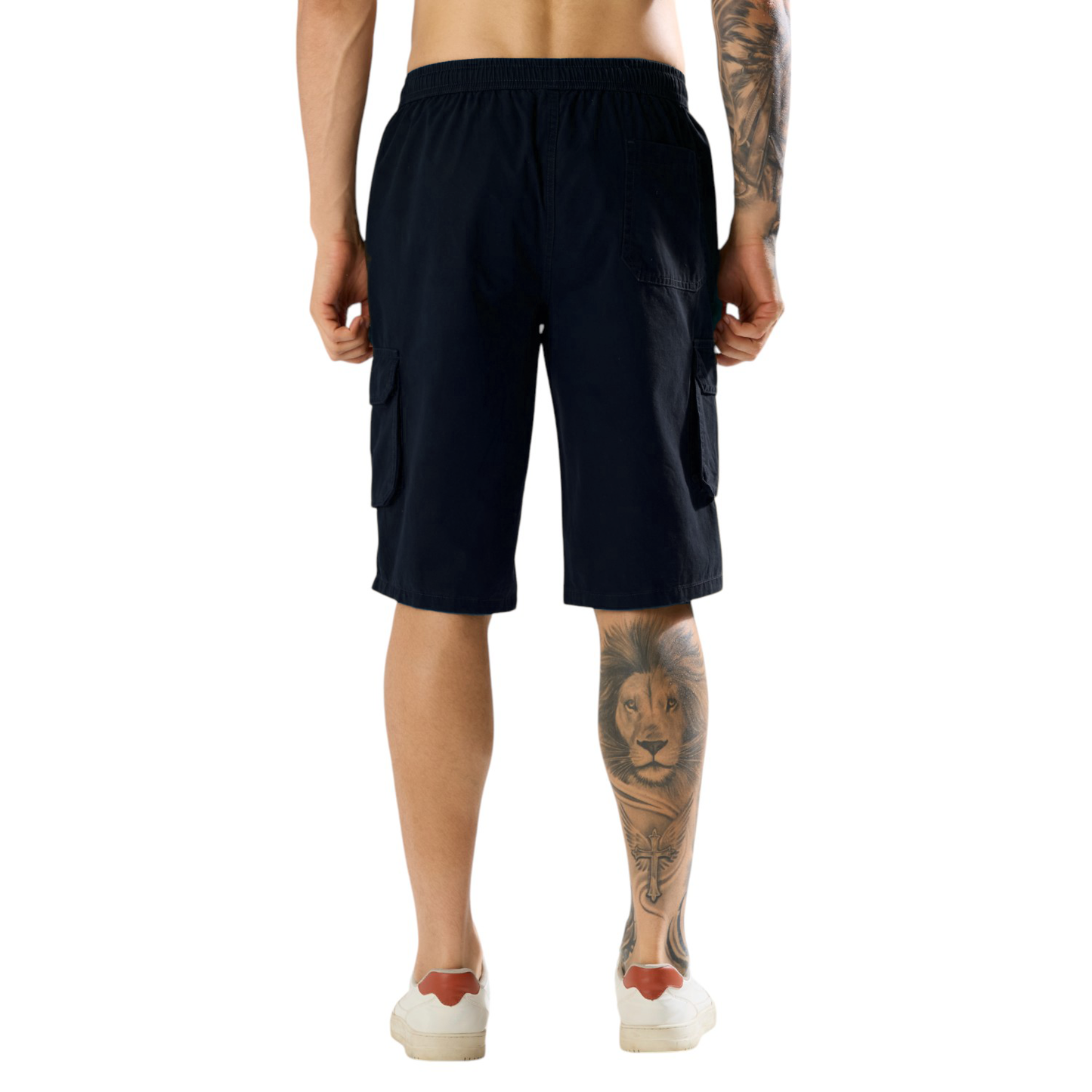 Cefalu Men Black Capri Pants