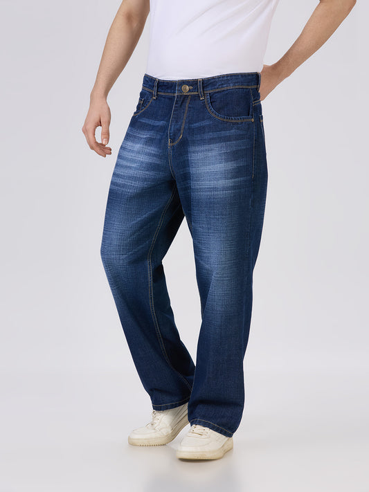 TCI Mens Loose fit Jean MidBlue farm Aura and Style