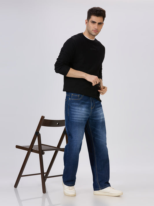 TCI Mens Loose fit Jean MidBlue farm Aura and Style