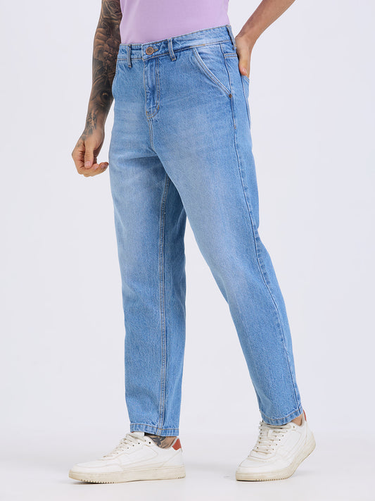TCI Mens Classic Light Blue Relax Fit Denim Jeans for Men