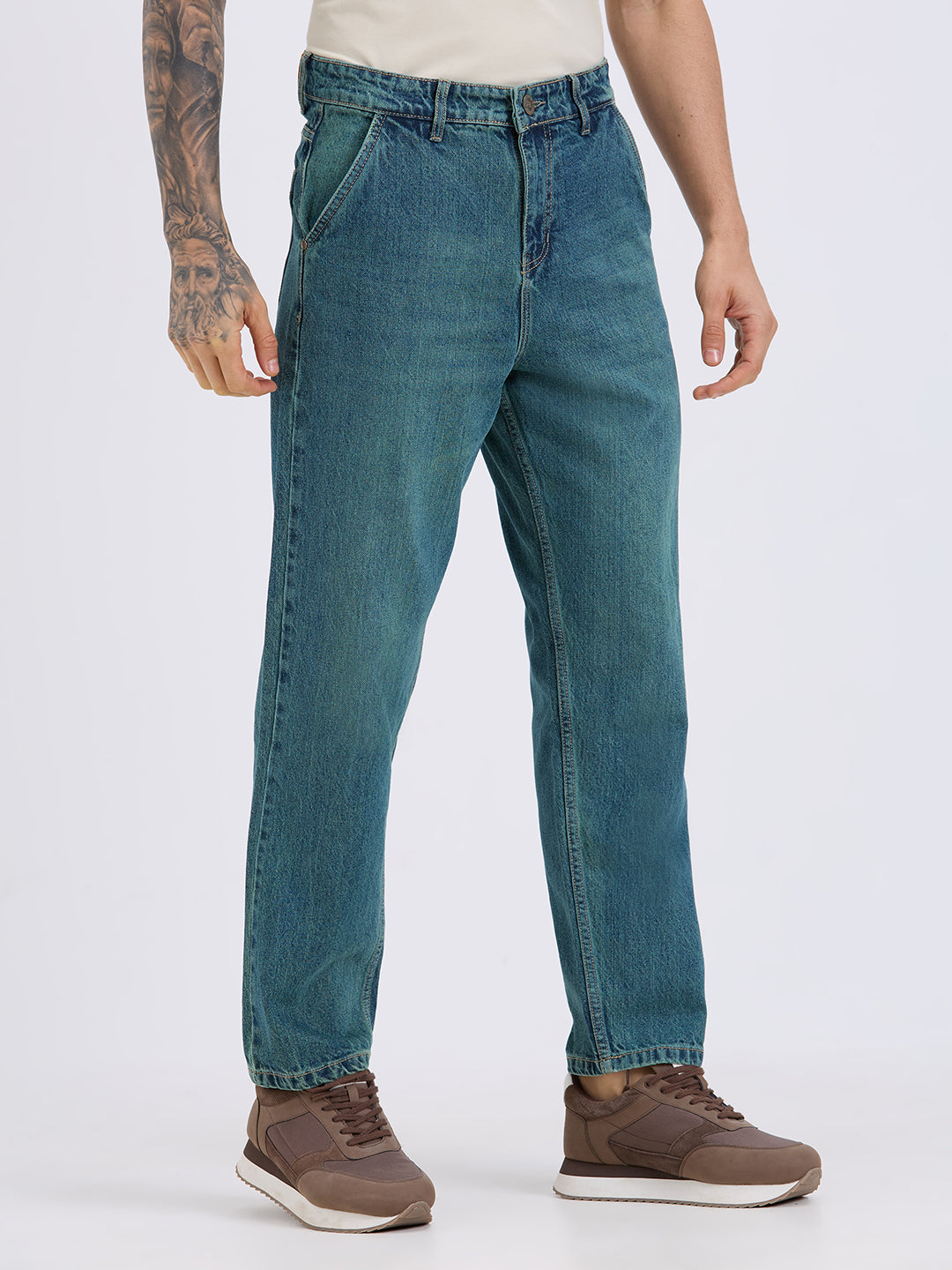 TCI Mens Classic Aqua Lose Fit Denim Jeans for Men – Trendy & Stylish