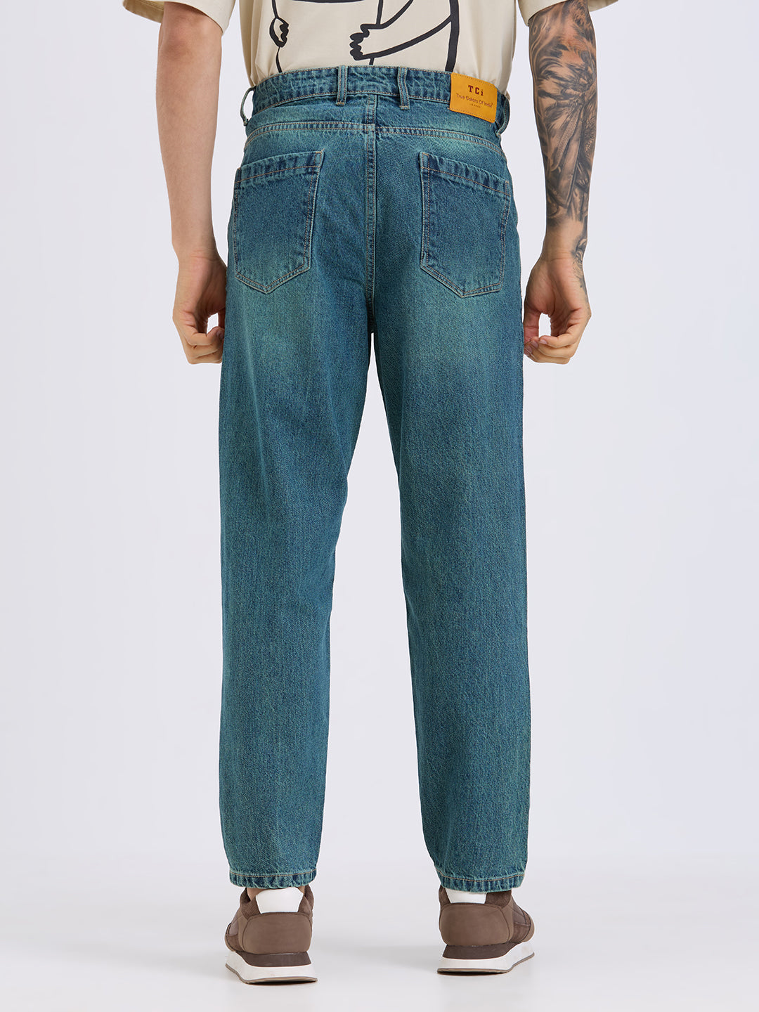 TCI Mens Classic Aqua Lose Fit Denim Jeans for Men – Trendy & Stylish