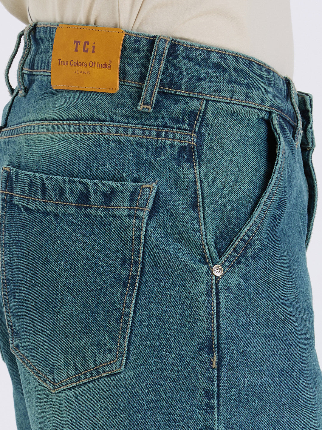 TCI Mens Classic Aqua Lose Fit Denim Jeans for Men – Trendy & Stylish