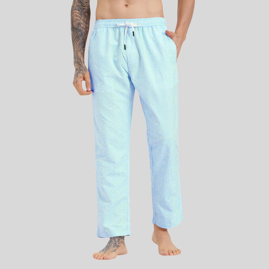 Cefalu Men Sky Blue Pyjamas