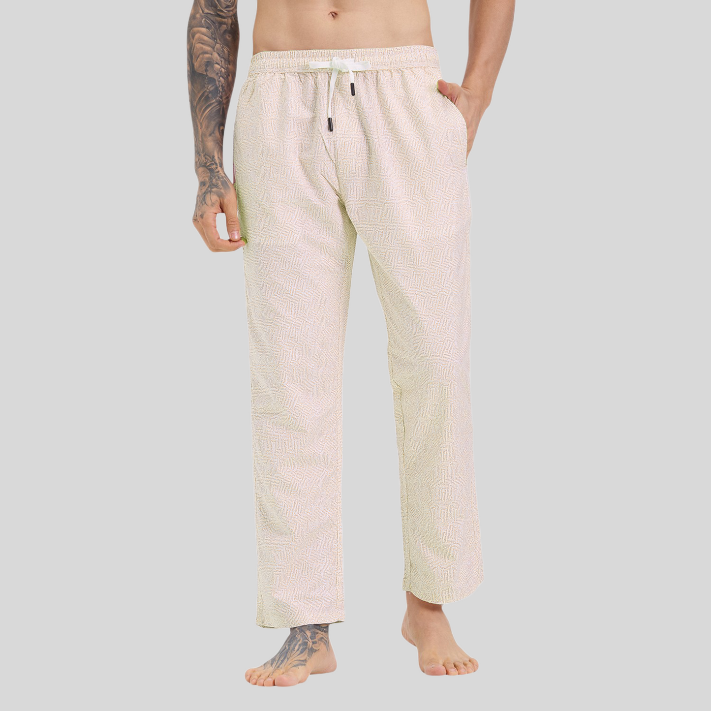 Cefalu Men Mustard Pyjamas