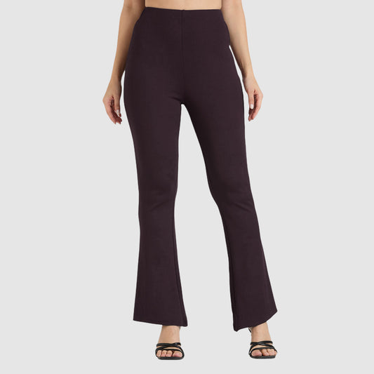 Cefalu Women Brown Flared Pants