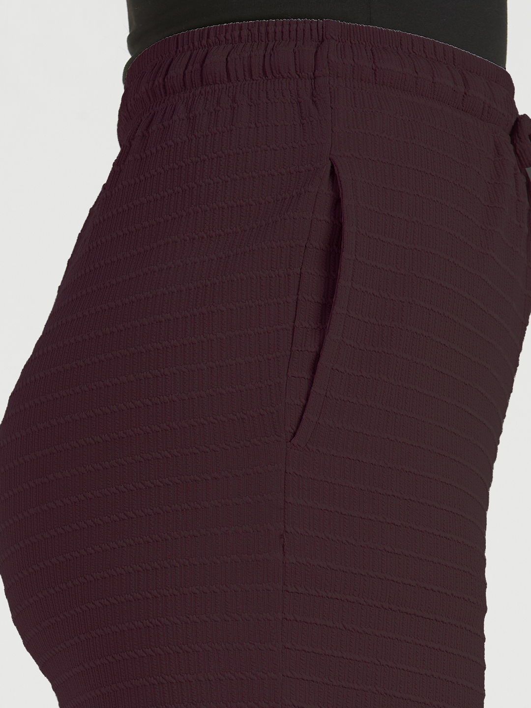 Cefalu Women Maroon Straight Fit Trouser