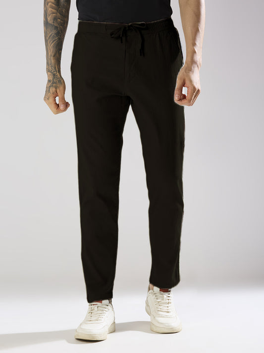 TCI Men Dark Brown Trousers