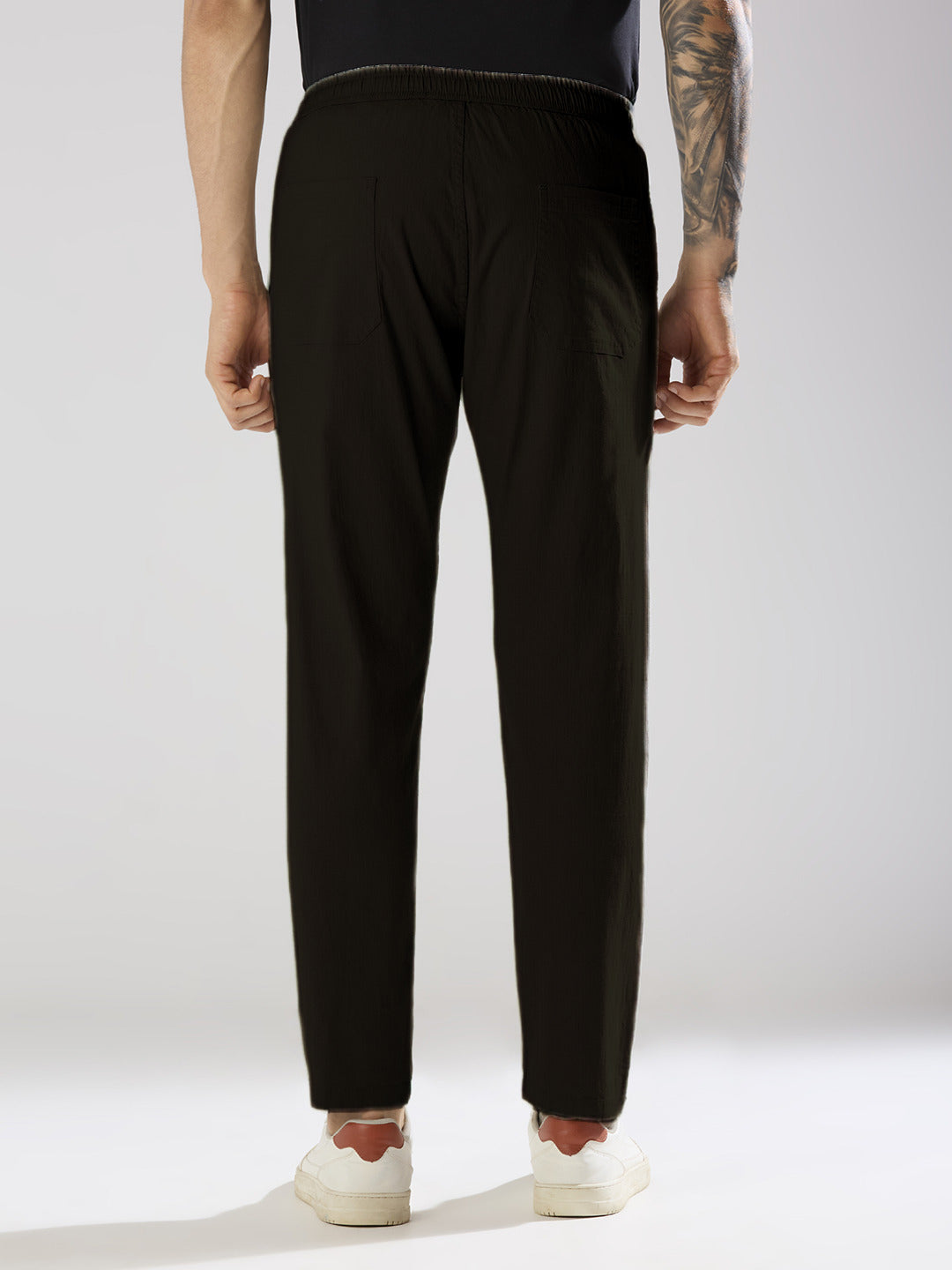 Cefalu Men Dark Brown Trousers