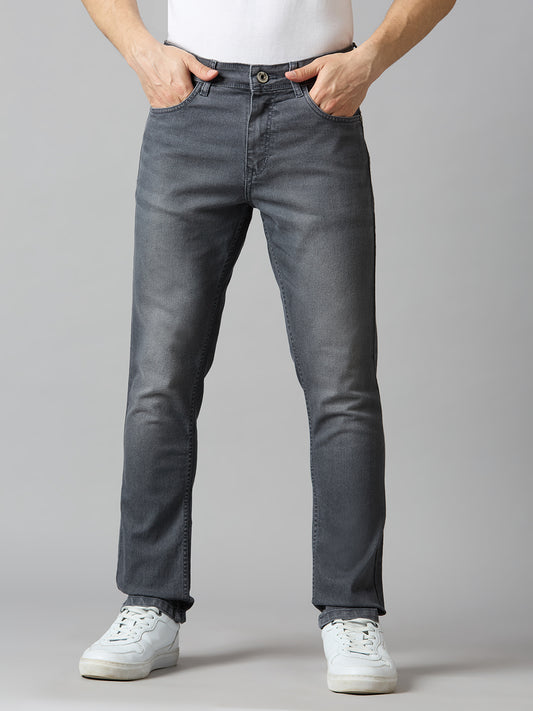 TCI Men Grey Slim Fit Jeans