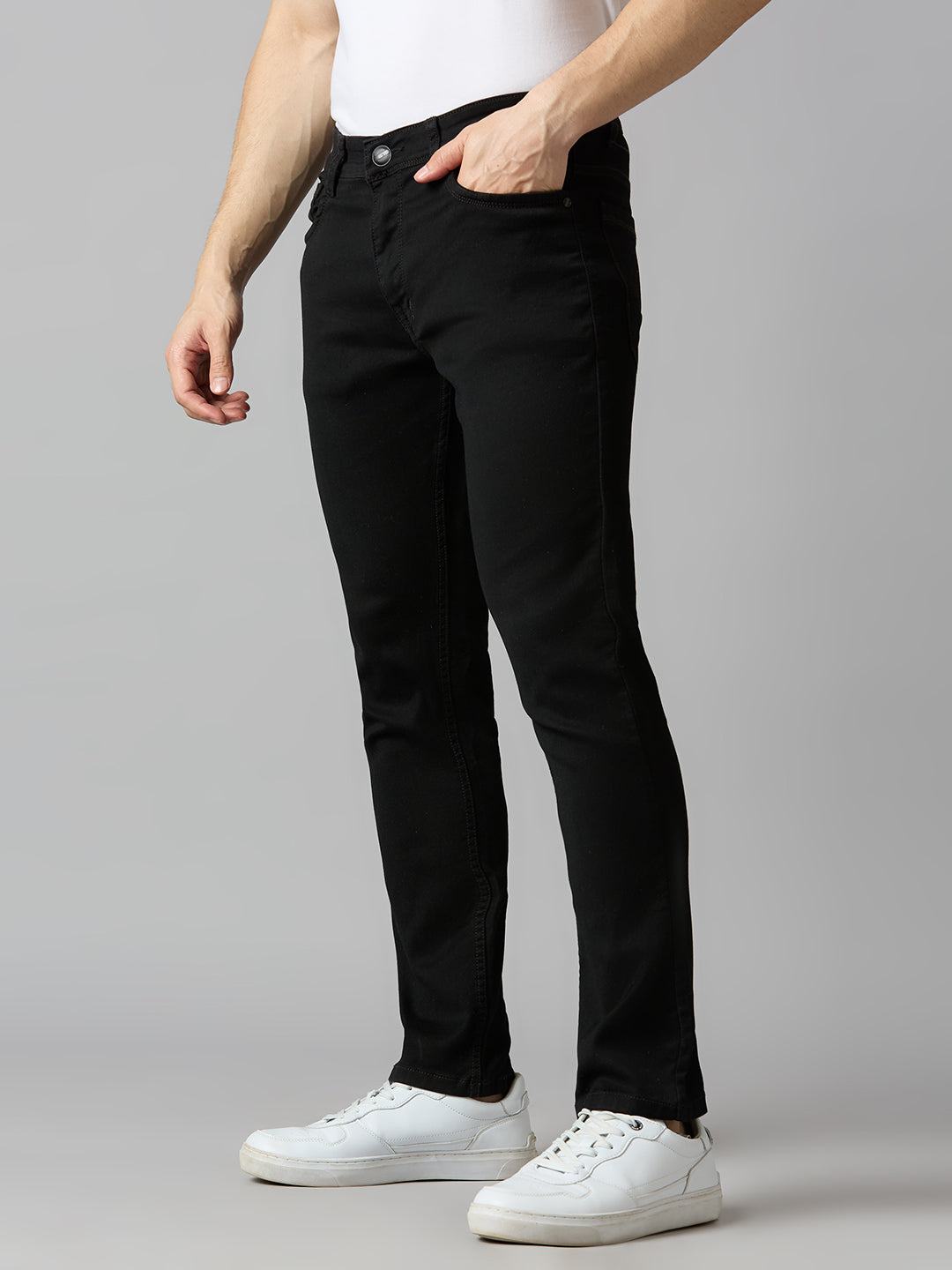 TCI Men Essential Black Slim Fit Jeans – Sharp & Comfortable Style