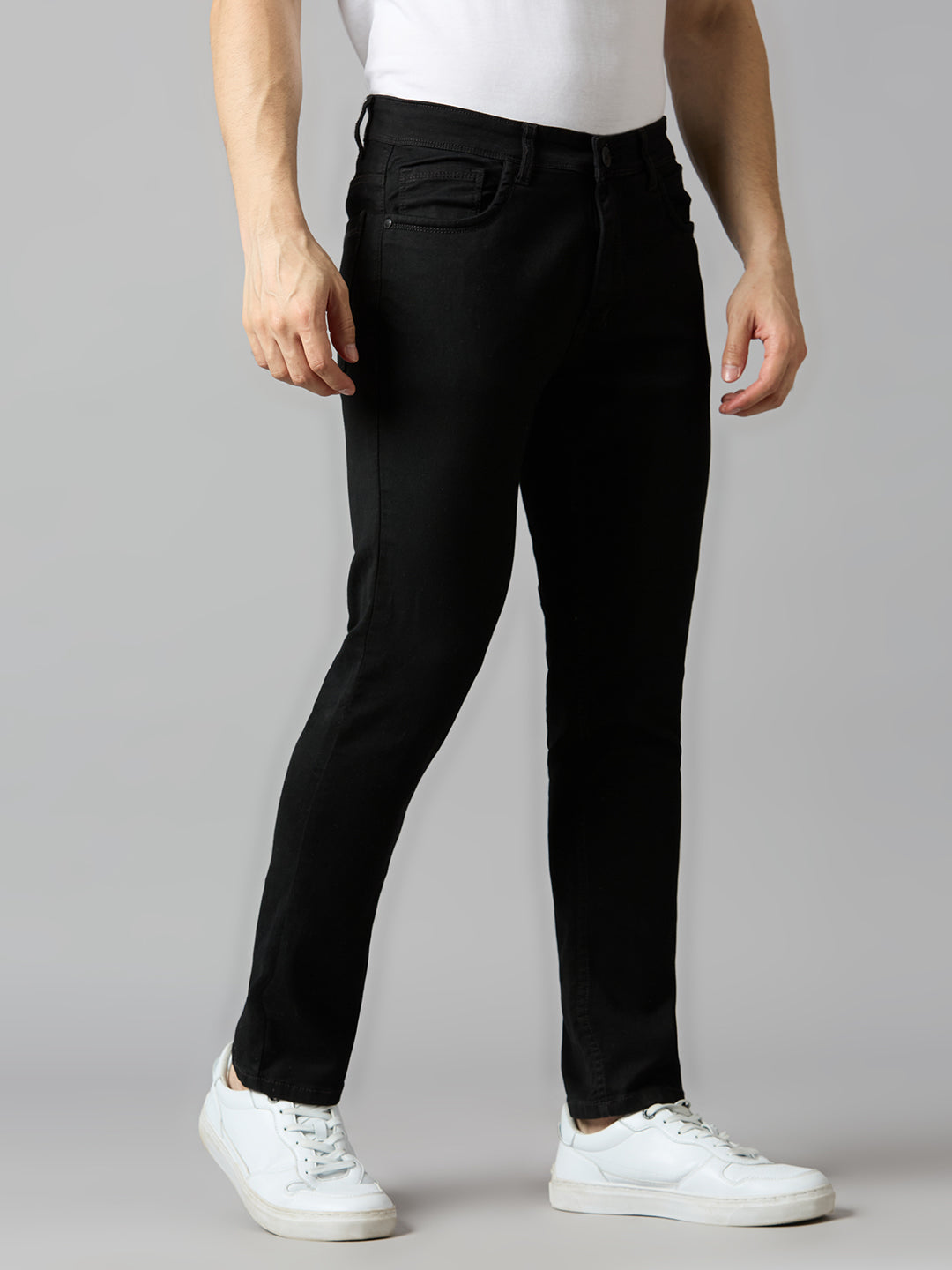 TCI Men Essential Black Slim Fit Jeans – Sharp & Comfortable Style