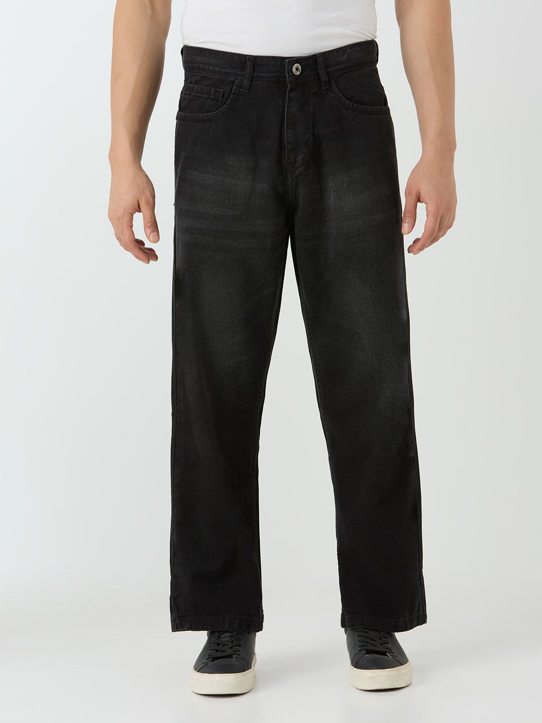 TCI Urban Black Straight Cut Jeans – Casual & Smart Wear