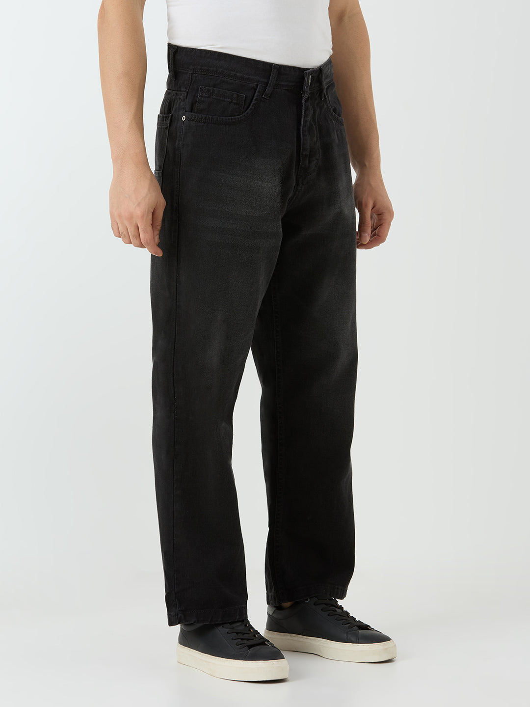 TCI Urban Black Straight Cut Jeans – Casual & Smart Wear