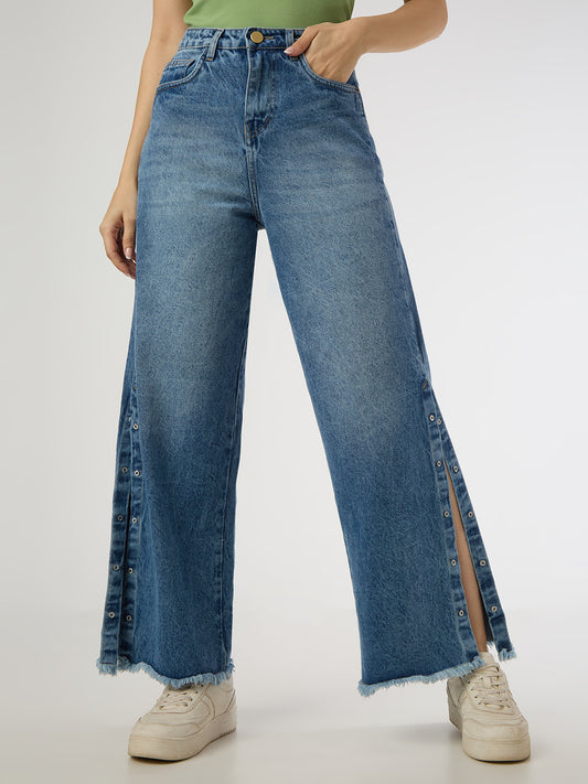 Cefalu side slit jeans modern-retro