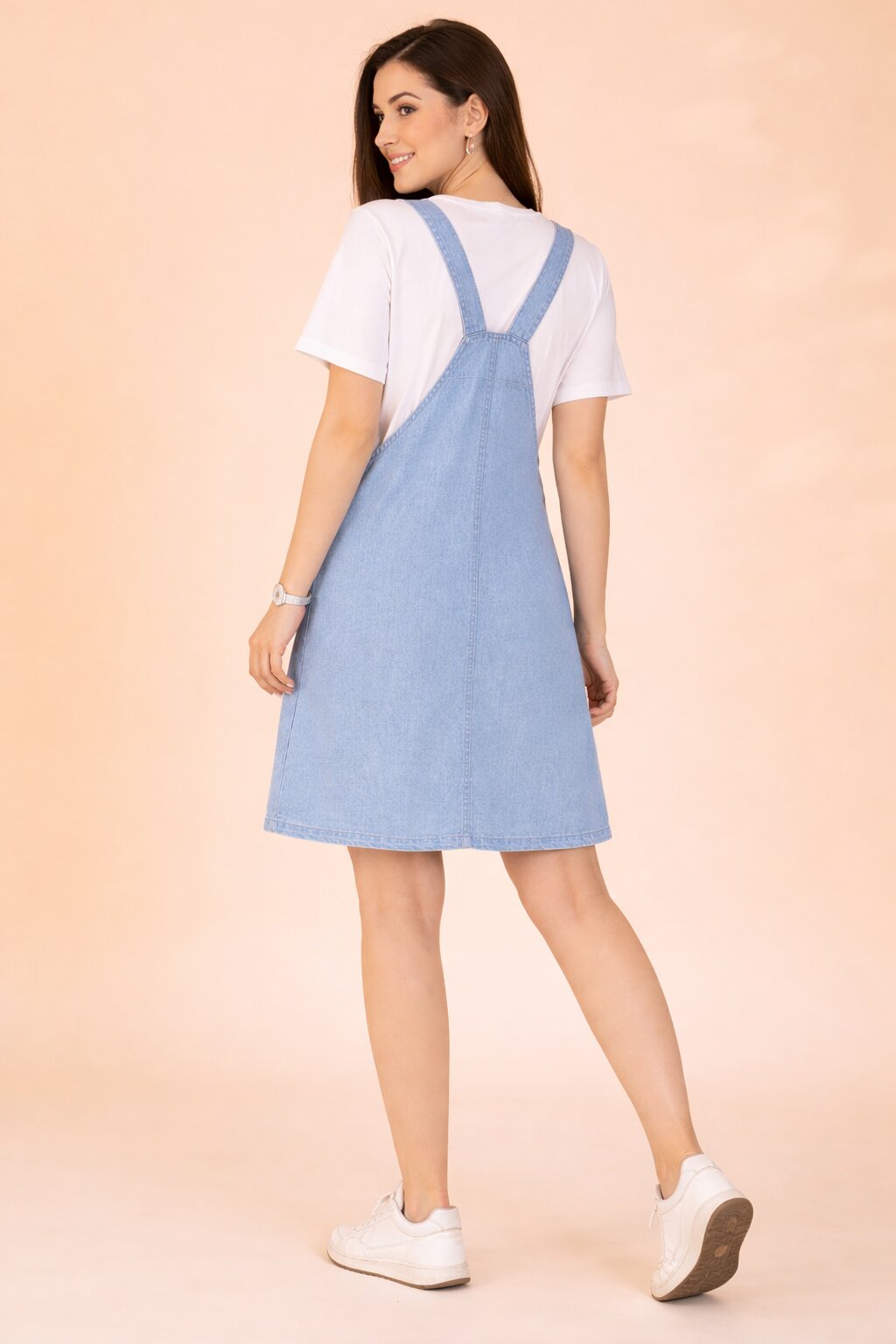 WOMEN’S DENIM DUNGAREE DRESS – CASUAL & TRENDY