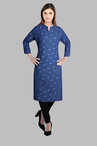 Cefalu Women Printed Cotton blend Kurtis