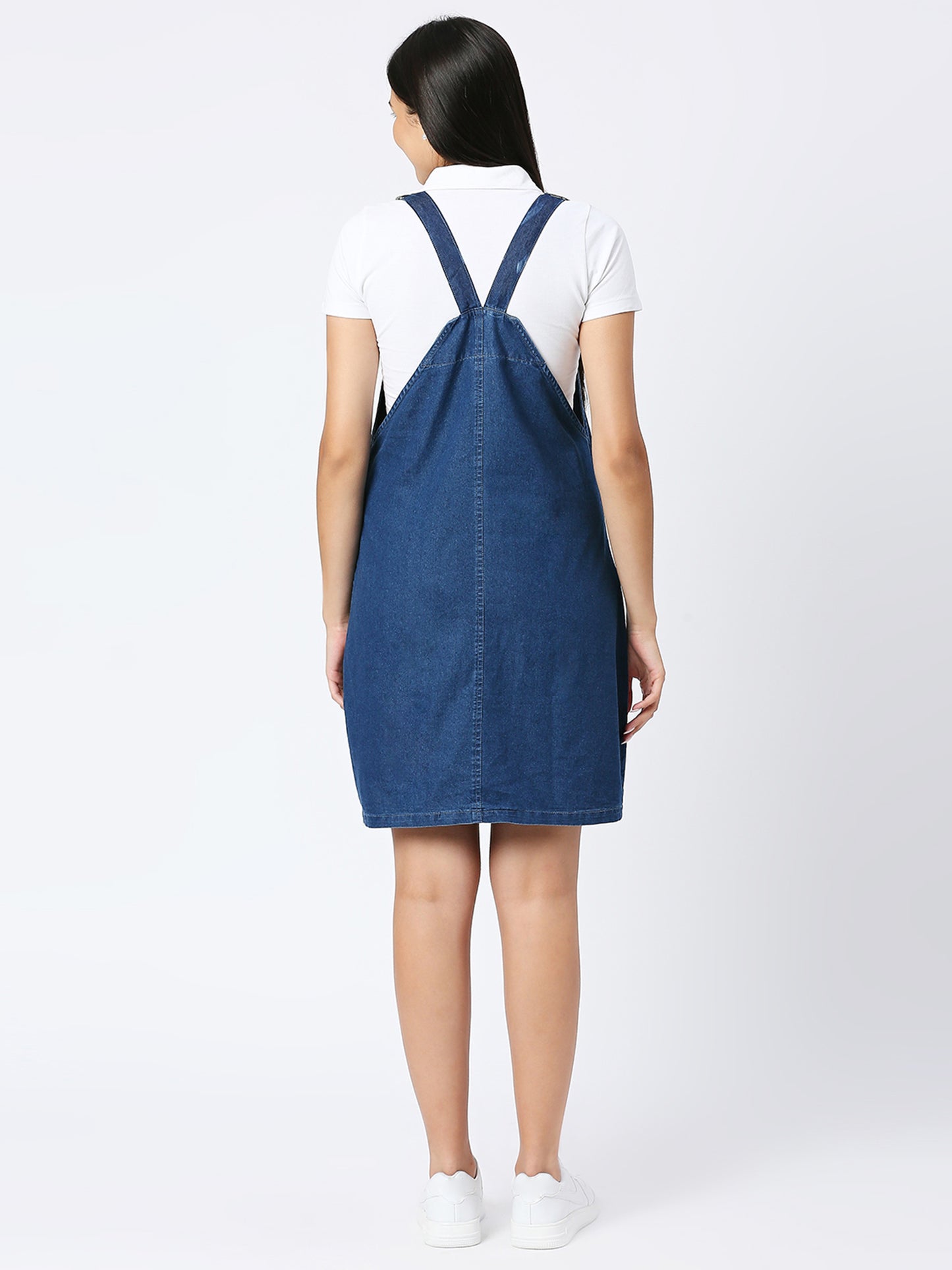 Cefalu®️ Soft Denim Dungaree Skirt Dress/ Romper for Women