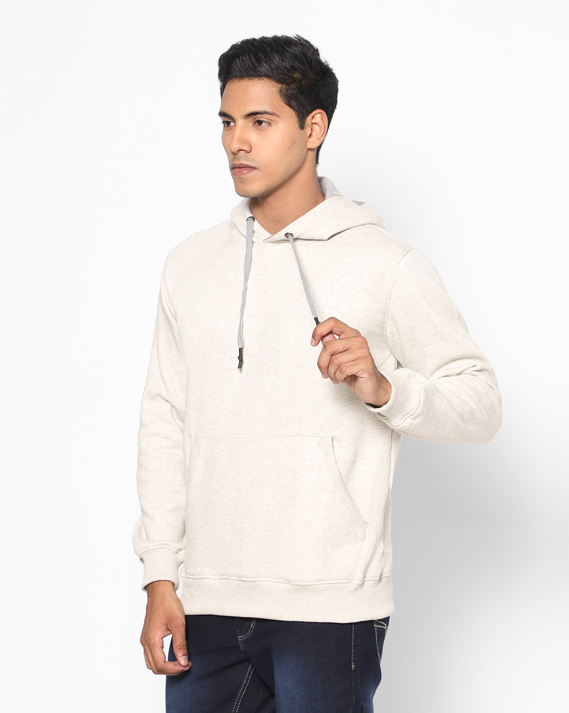 True Colors of India®️ (TCI) Men Stretchable full sleeve grey Hoodies