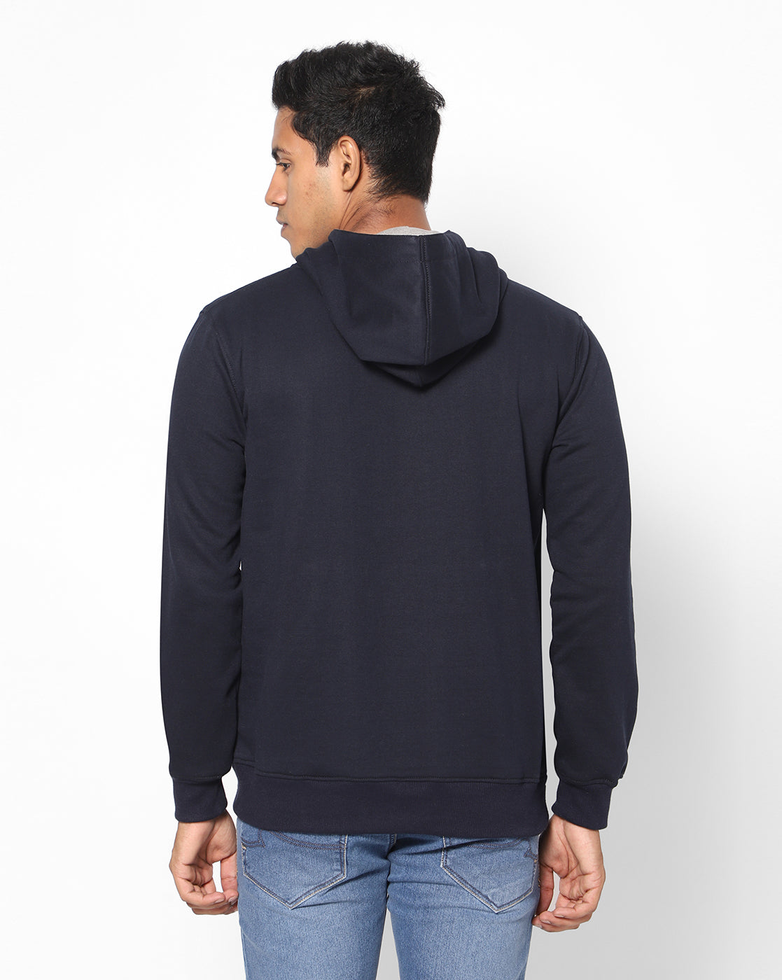 True Colors of India®️ (TCI) Men Blue Stretchable Cotton Hoodies